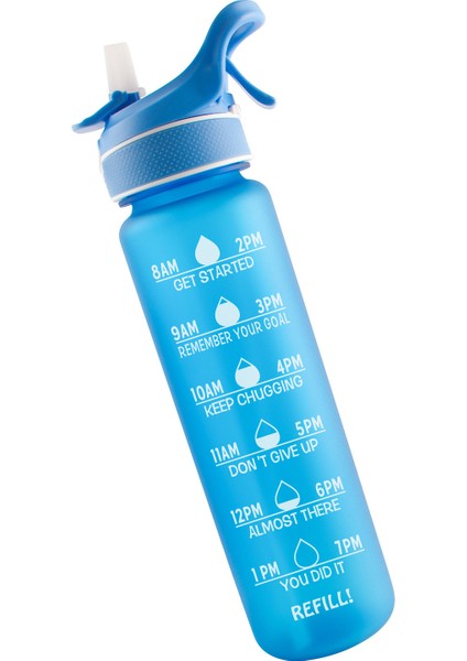 1l Sprey Uzay Kupa Doğa Sporları Plastik Su Şişesi Sprey Kur (Yurt Dışından)