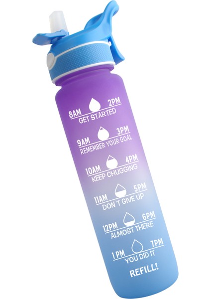 1l Sprey Uzay Kupa Doğa Sporları Plastik Su Şişesi Sprey Kur (Yurt Dışından)