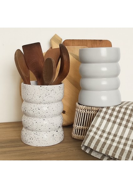 17 cm El Yapımı Kaşıklık & Vazo