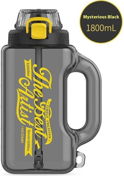 Spor Büyük Kapasiteli Pipetli Büyük Su Şişesi (Yurt Dışından)