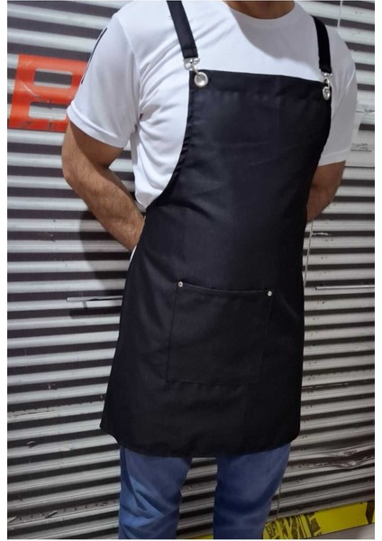 Şık Siyah Mutfak Önlüğü, Kullanışlı ve Rahat Tasarım indirimleri