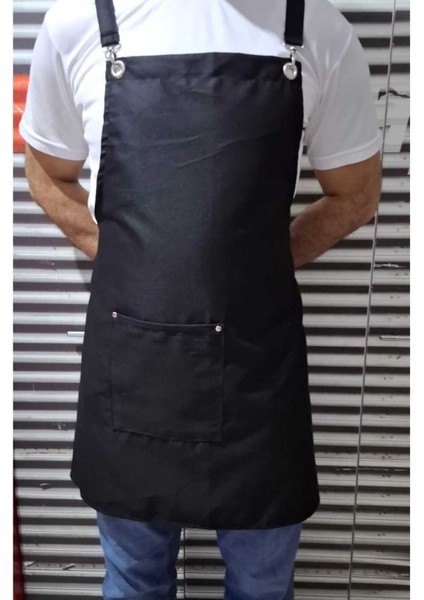 Şık Siyah Mutfak Önlüğü, Kullanışlı ve Rahat Tasarım