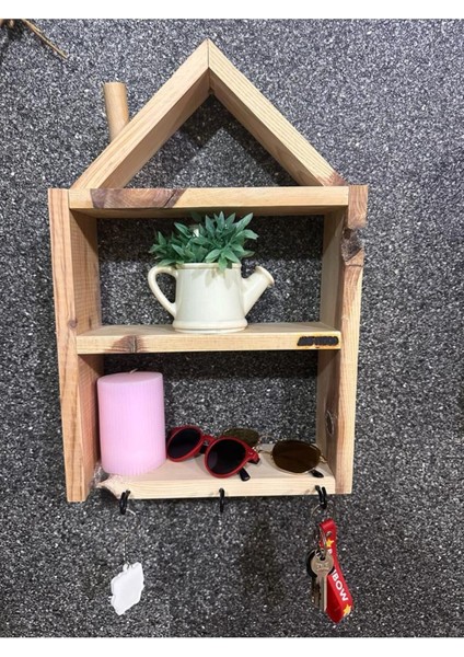 Kahverengi Ahşap Ev Anahtarlık, Şık ve Doğal Tasarım fiyatları