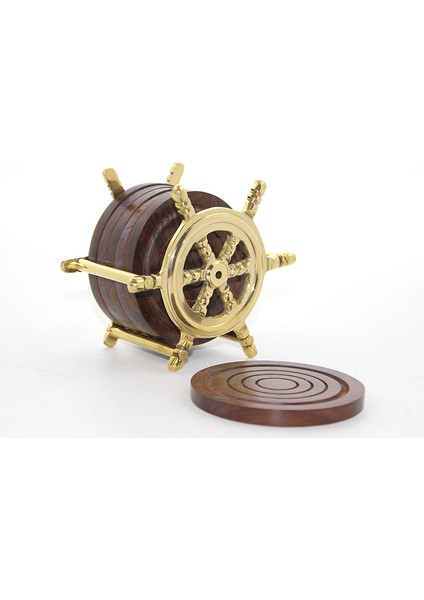 Dümenli Pirinç Bardak Altı