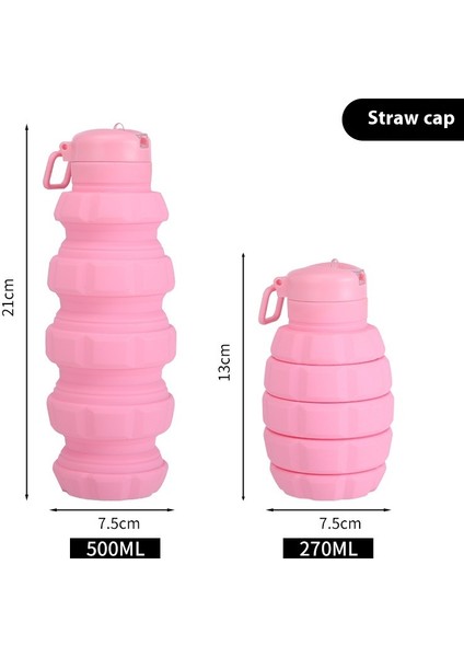 Silikon El Bombası Katlanır Su Şişesi Doğa Sporları Su Şişesi Kurı (Yurt Dışından)