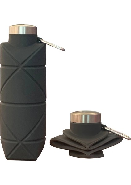 Silikon Katlanır Kupa 700ML Açık Hava Sporları Su Şişesi (Yurt Dışından)