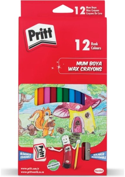 Aydos 12 Renk Boya Seti (Pastel + Mum + Sulu Boya) modelleri