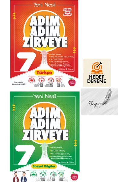Newton 7.sınıf Adım Adım Zirveye Türkçe Sosyal Bilgiler Soru Bankası Hedef Deneme