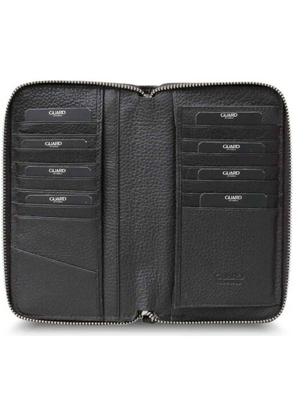 Telefon Girişli Fermuarlı Hakiki Deri El Portföyü - Kahverengi Erkek / Kadın P3018 fiyatları