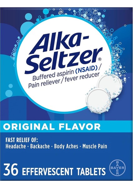 Alka-Seltzer Original Flavor Effervescent 36 Tablet