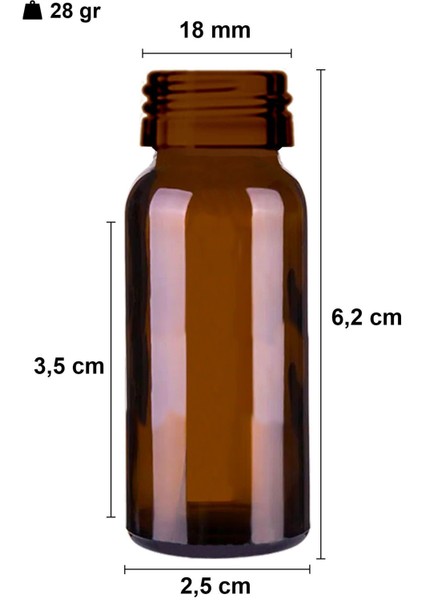 10 ml Amber Çelik Roll On Şişe, Siyah Kapak, Kahverengi Cam, 2'li Set fiyatları