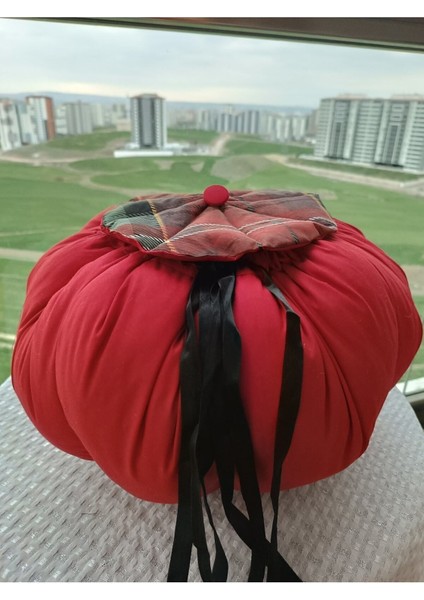 Ekose Desenli Kırmızı Yoğurt ve Hamur Mayalama Tulumu Örtüsü Minderi fiyatları