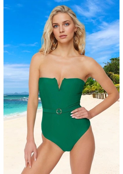 Straplez Mayo Yaz Koleksiyonu Swimsuit Klora Dayanıklı Havuz Mayosu Esnek Kumaş Yüzme