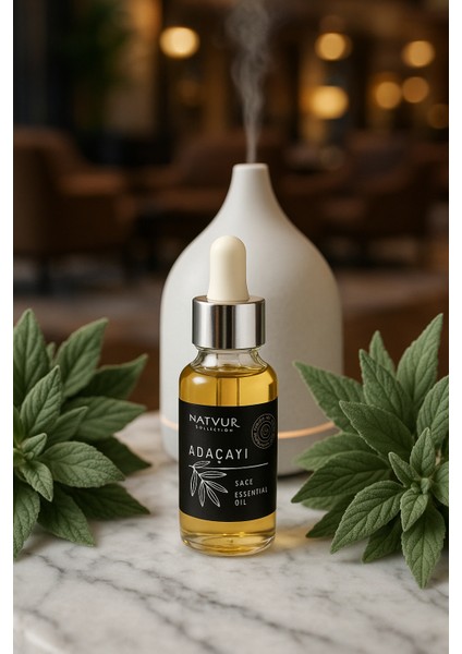 Adaçayı Esans Buhurdanlık Esansı Doğal Uçucu Yağ 20 ml