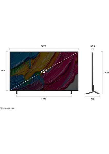 75QNED80A6A 75'' 190 Ekran Uydu Alıcılı 4k Ultra HD Smart QNED TV indirimleri