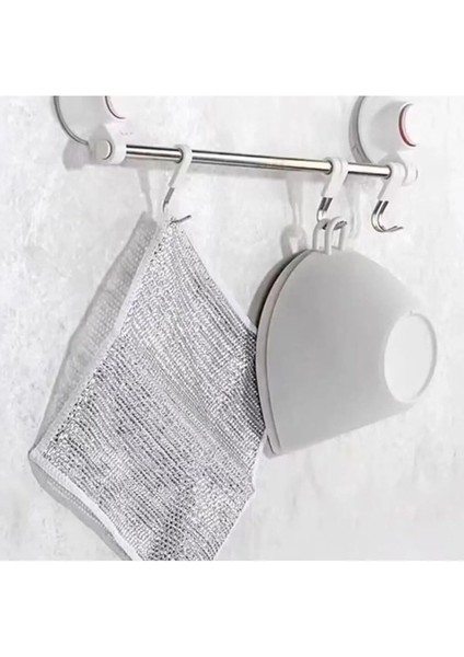 3 Adet Çift Katlı Inox Bez Telli Bulaşık Bezi, Zor Kir Bezi, Mutfak Banyo Bezi indirimleri