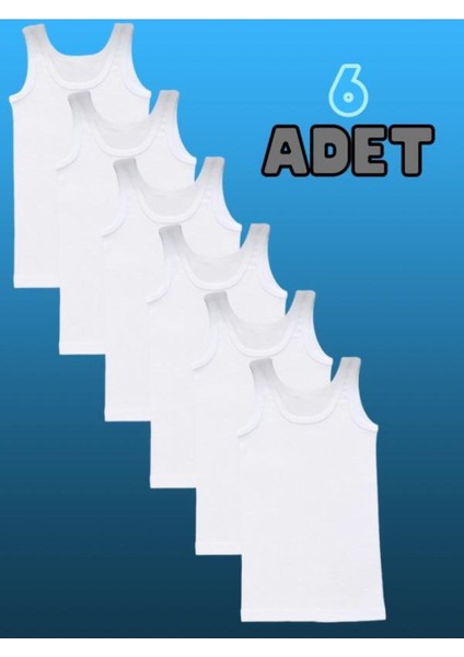 Erkek Çocuk Penye Atlet 6'lı Paket