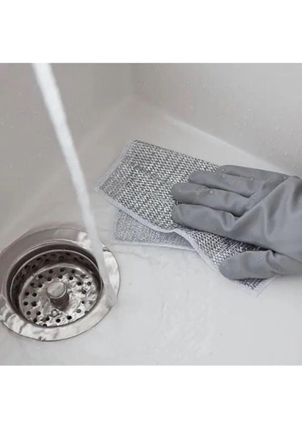 3 Adet Telli Bulaşık Bezi Çift Katlı Bez , Zor Kir Bezi, Mutfak Banyo Bezi modelleri