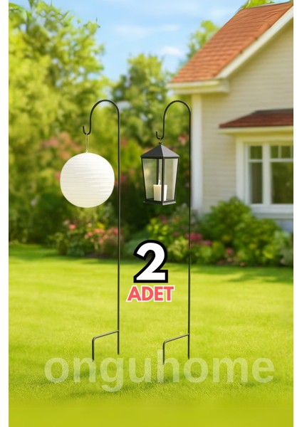 Metal Çubuk Çok Amaçlı Bahçe Kancası Dekor Çoban Kancası Bitki Bahçe Askısı Fener Çiçek Kancası fırsatları