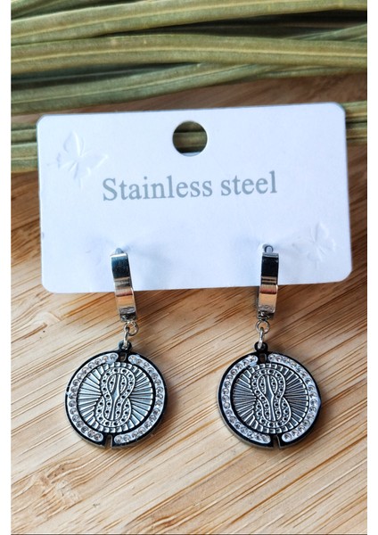 Lüks Figürlü Gösterişli Parıltılı Küpe