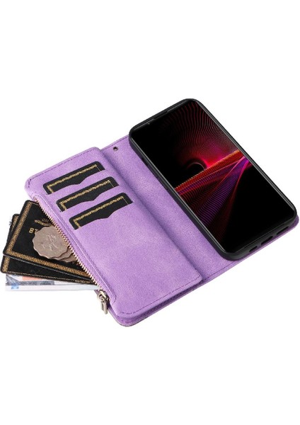 Kart Yuvası Standı Kickstand Koruyucu Tarzı ile Sony Xperia 1iii Için Kılıf (Yurt Dışından) fırsatları