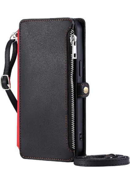 Sony Xperia 1 Iıı Fermuar Faturaları Yuvası Için Crossbody Durumda 9 Kart Yuvaları Uzun (Yurt Dışından)