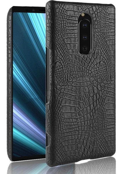 Sony Xperia 1 Koruyucu Kapak Klasik Timsah Için Şık Klasik Kılıf (Yurt Dışından)