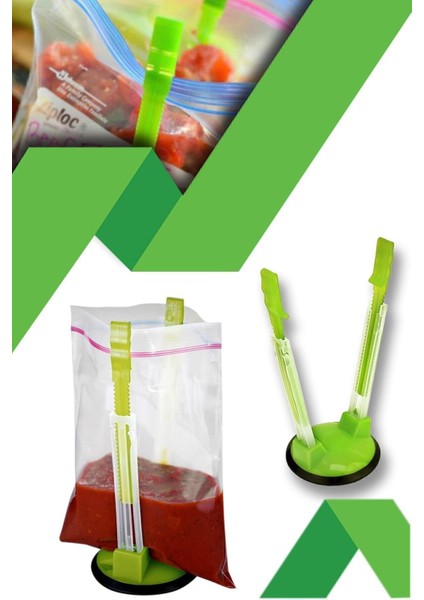 Yeşil Buzdolabı Saklama Poşet Tutucu, Pratik ve Şık Organize Edici