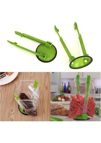 Yeşil Buzdolabı Saklama Poşet Tutucu, Pratik ve Şık Organize Edici