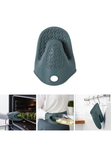 Mavi Silikon Fırın Eldiveni, Yanmaz ve Yapışmaz Tutacak, 1 Adet