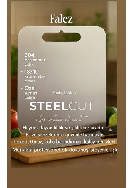 18/10 Paslanmaz Çelik Kesme Tahtası modelleri