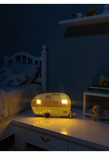 Karavan Dekoratif Aydınlatma ve Gece Lambası Ahşap Mdf ( El Yapımı) fiyatları