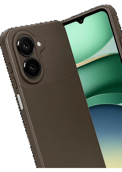 Xiaomi Redmi A5 4g Auto Focus Karbon Kapak - Kahverengi