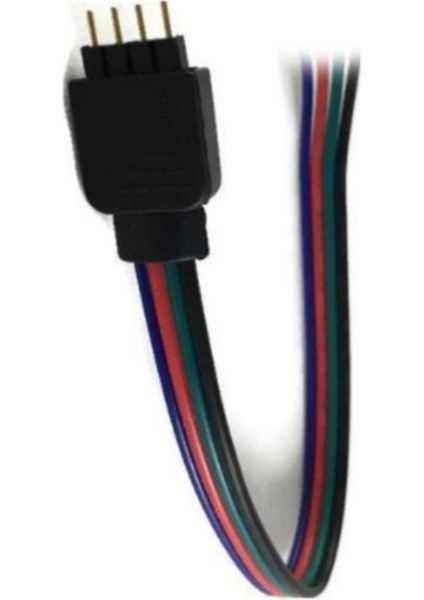 Rgb Şerit LED Birleştirme Aparatı Kablolu 4’lü Iğne Erkek Kablo (5 Adet) fiyatları
