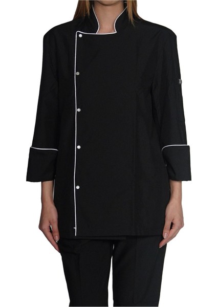 Siyah Unisex Aşçı ve Şef Ceketi, Şık ve Rahat Tasarım fiyatları