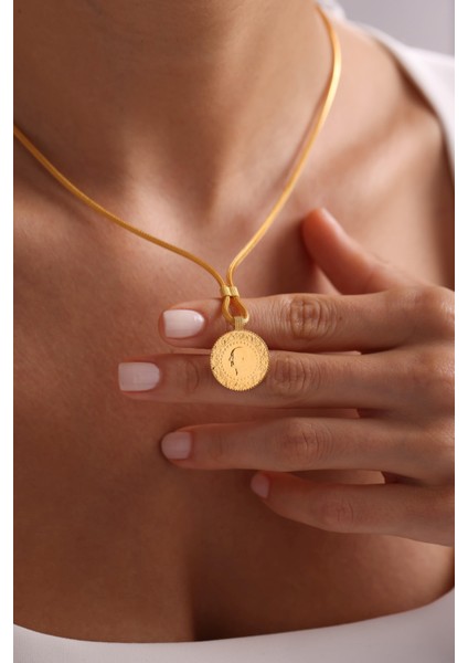 14 Ayar Kalze Çeyrekli Kolye fiyatları