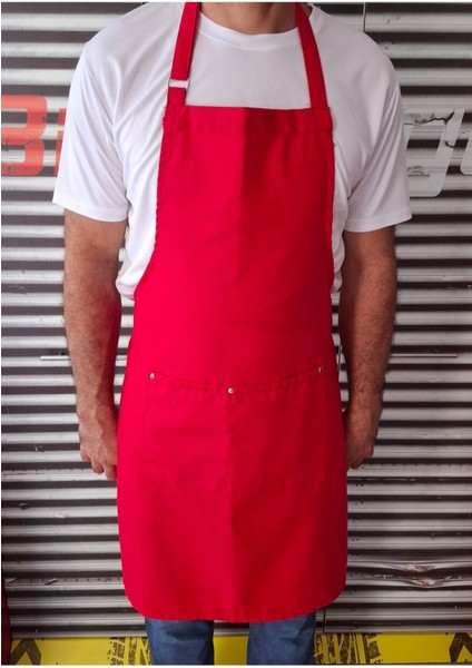 Kırmızı Önlük, Leke Tutmayan, Sıvı Geçirmez, Kumaş, Restoran, Pastane, Kasap, Kuaför