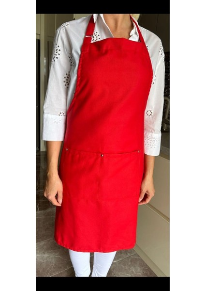 Kırmızı Önlük, Leke Tutmayan, Sıvı Geçirmez, Kumaş, Restoran, Pastane, Kasap, Kuaför modelleri