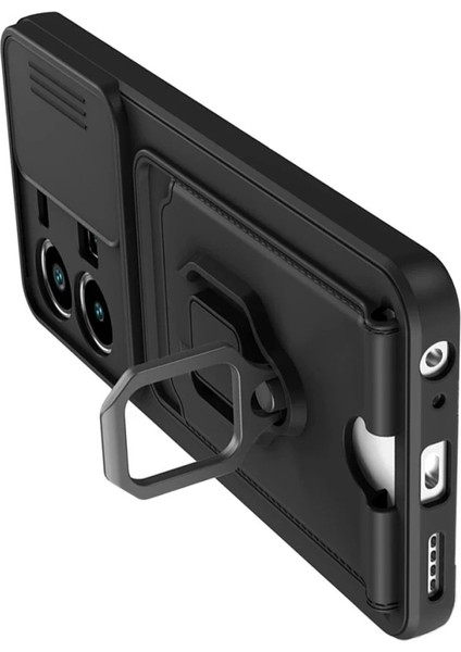 Vivo Y35 Kılıf Zuma Kartvizitli Yüzüklü Silikon - Siyah modelleri