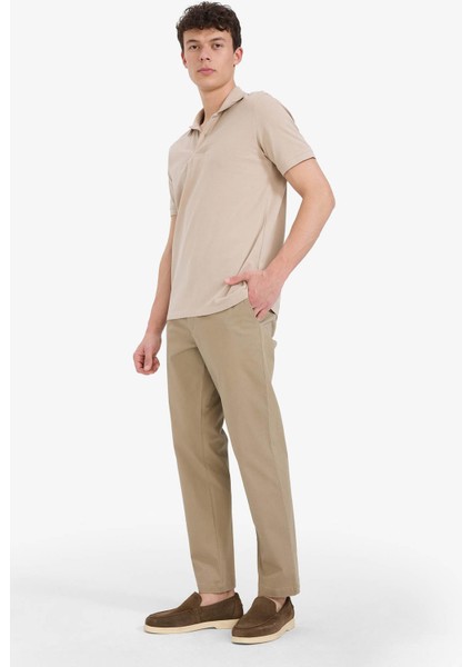 Regular Fit Chino Açık Kahverengi Erkek Pantolon D7349AX/BN295