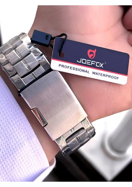 Çelik Kordon Dijital ve Analog 2 Yıl Garantili 3 Atm Suya Dayanıklı Erkek Kol Saati JOE.CL03 fırsatları