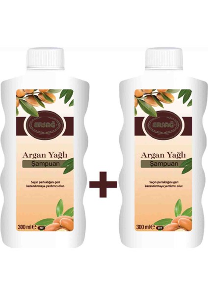 Arğan Yağlı Şampuan 300 ml x 2 Adet