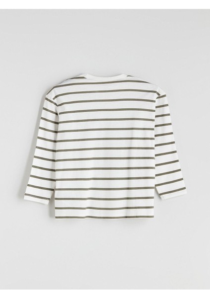 Bisiklet Yaka Baskılı Erkek Bebek Sweatshirt ve Eşofman Alt 2'li (W5) fırsatları