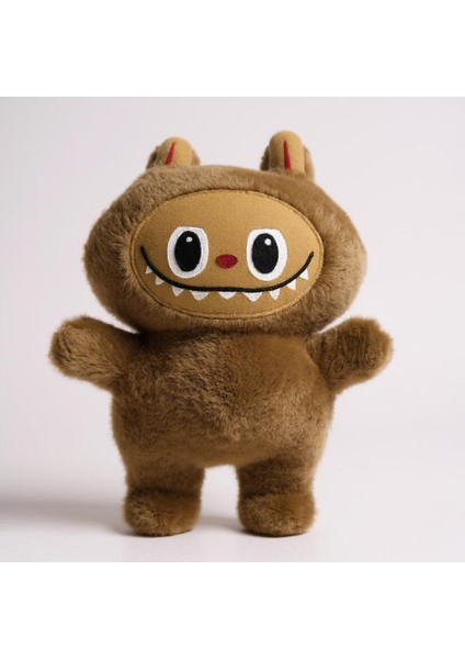plentiful Labubu 35 cm Peluş Oyuncak , El Yapımı , Kahve