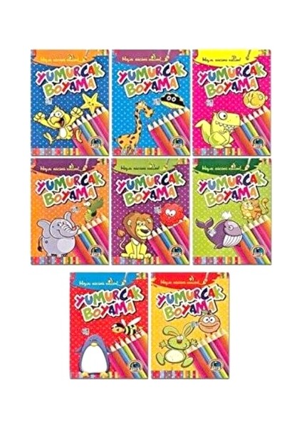 Çocuk Yumurcak Boyama Kitabı 64 Sayfa Karışık - 2 Adet