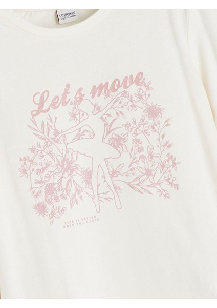 Bisiklet Yaka Baskılı Kız Çocuk Tişört 2'li (W5) modelleri