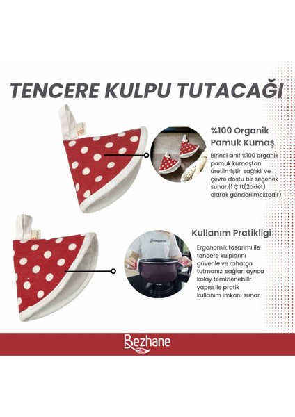 Renkli 2'li %100 Pamuk Kumaş Tencere Tutacağı Seti, Şık ve Kullanışlı Mutfak Aksesuarı