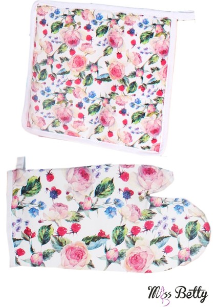 Pembe Mutfak Önlüğü ve Eldiven Seti, Şık ve Kullanışlı Mutfak Aksesuarları fırsatları