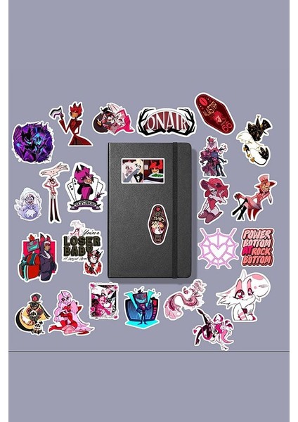 Hazbin Hotel Sticker Paketi /bullet Journal Defter Çıkartma Ajanda Laptop Etiket