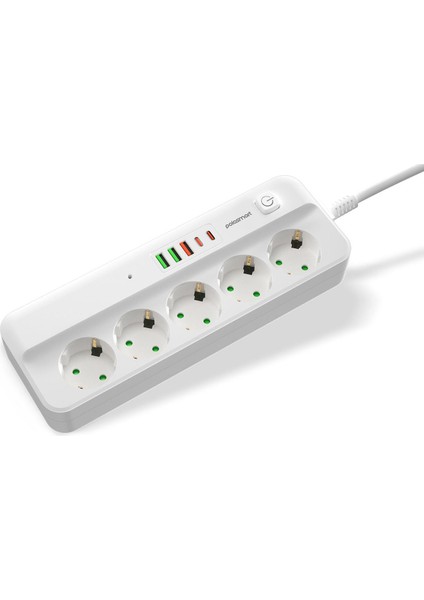 MP21 Akım Korumalı Uzatma Kablosu Priz 2 Metre Beyaz